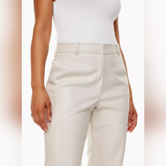 Aritzia Babaton Vegan Leather Command pant in fluid baby blue - Picture 3 of 6